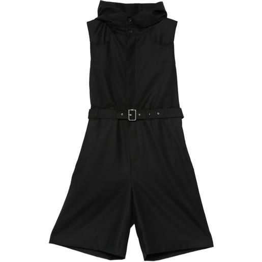 Noir Kei Ninomiya tuta corta con cintura - nero