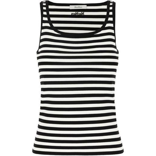 Max Mara canotta cippo a righe - nero