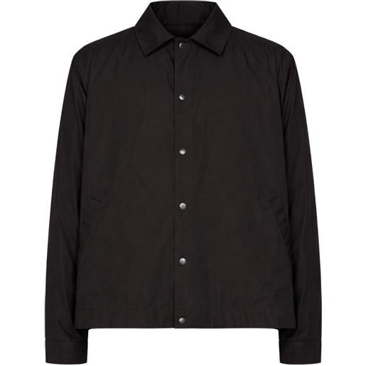 sacai giacca-camicia in popeline - nero