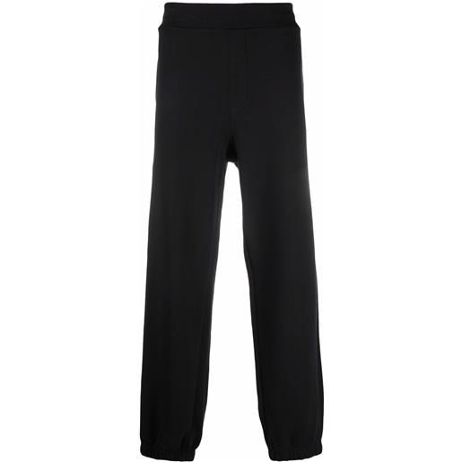 MSGM pantaloni sportivi a gamba ampia - nero