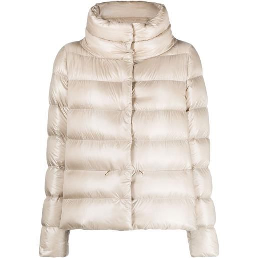 Herno piumino con scollo a imbuto - oro