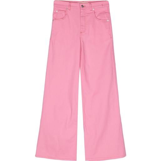 Marni jeans a gamba ampia - rosa