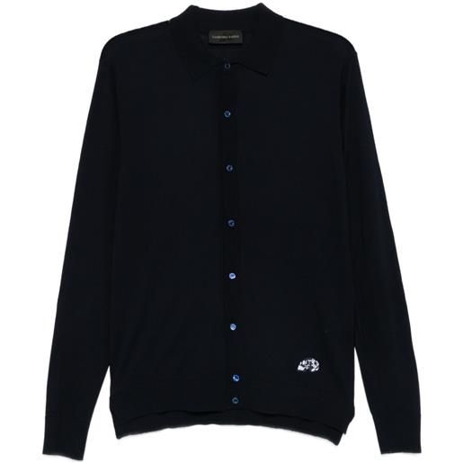 Gabriele Pasini cardigan con ricamo - blu