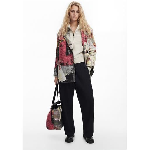 Desigual, cappotto lungo arty m. Christian lacroix, outlet, l