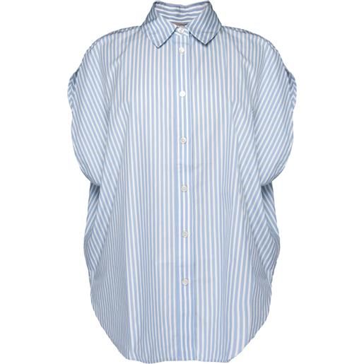 WOOLRICH striped cotton poplin blouse wwsi2021frut5378