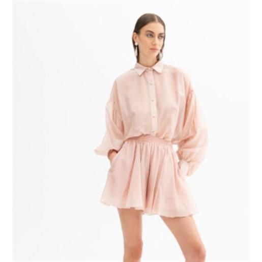 Actualee short rosa con strass