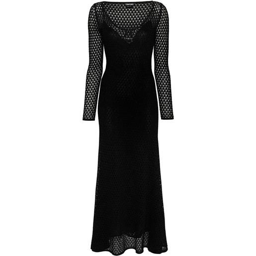 Tom ford lurex crochet maxi dress