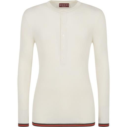 Gucci ribbed-knit silk t-shirt