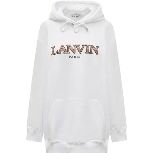Lanvin oversized logo hoodie sweatshirt