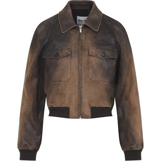 Miu Miu lamb leather jacket
