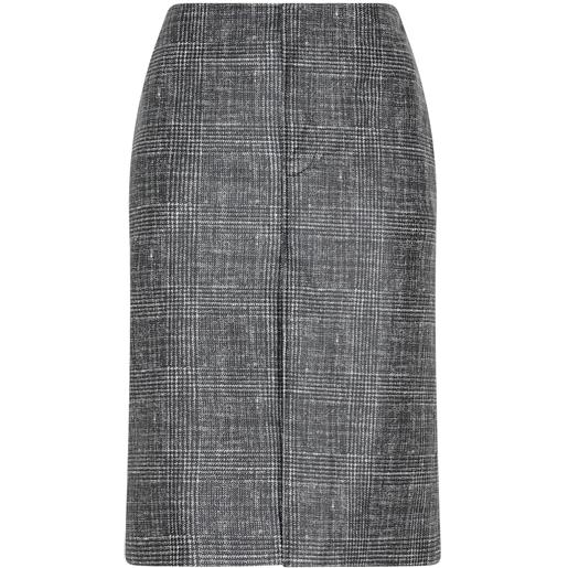 Bottega Veneta printed leather midi skirt
