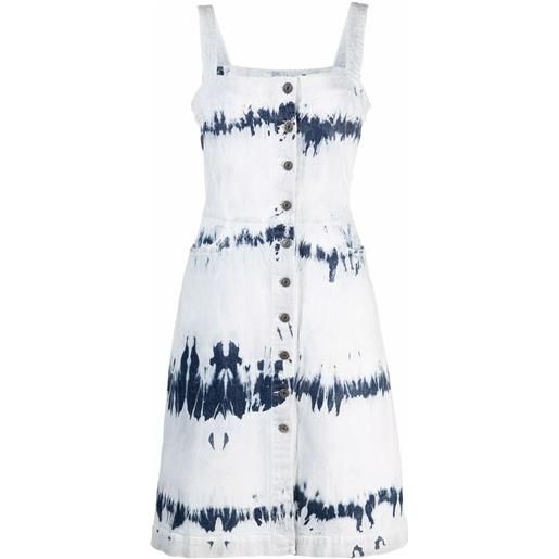 Stella McCartney abito con fantasia tie-dye - blu