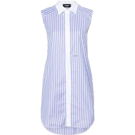 DSQUARED2 chemisier a righe - blu