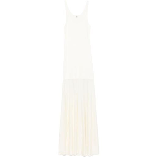 TOTEME abito lungo con inserti - bianco