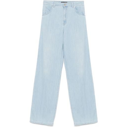 Lorena Antoniazzi jeans con applicazione logo - blu