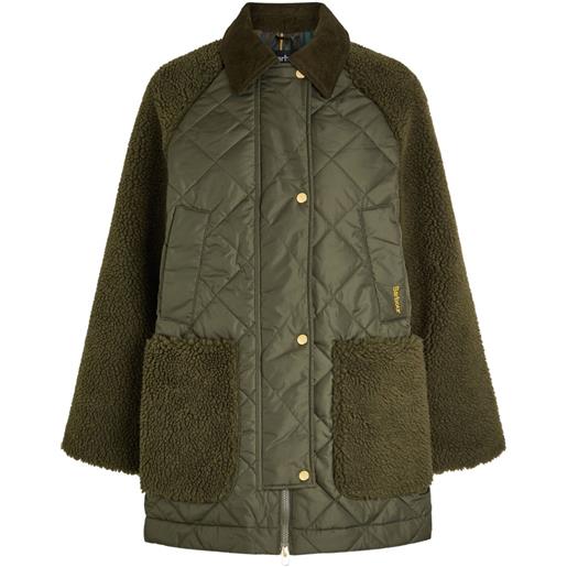 Barbour piumino con effetto trapuntato - verde