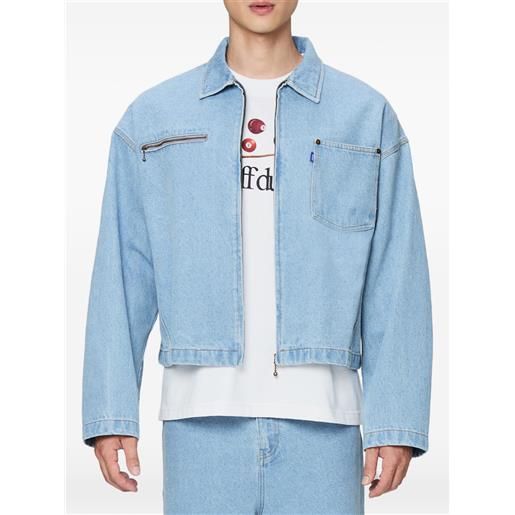 Off Duty giacca denim con zip - blu