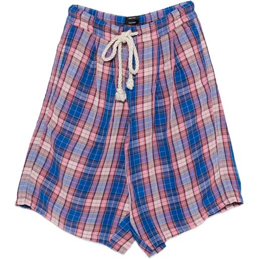 R13 shorts con coulisse - blu