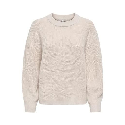ONLY onlmilouz ls rib maglione knt nca, raggio di luna, s