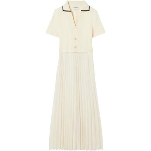 Claudie Pierlot abito midi a coste - toni neutri