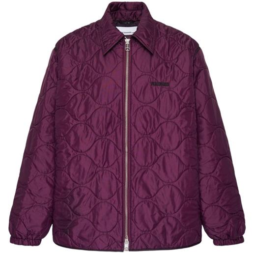 OAMC giacca-camicia trapuntata con zip - viola