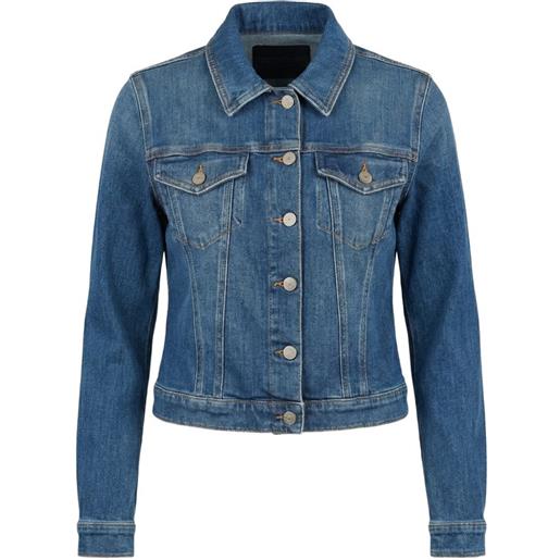 DONDUP giacca denim con effetto sfumato - blu