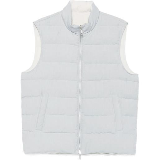 Eleventy gilet imbottito trapuntato - grigio