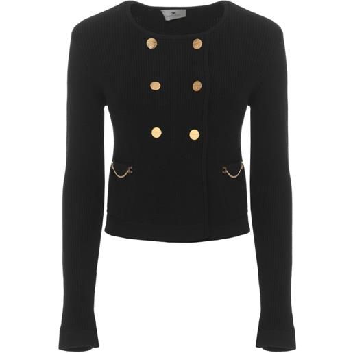 Elisabetta Franchi cardigan doppiopetto - nero