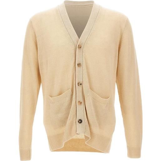 Filippo De Laurentiis cardigan con scollo a v e bottoni - toni neutri