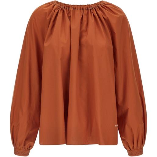 Marni blusa in popeline - arancione
