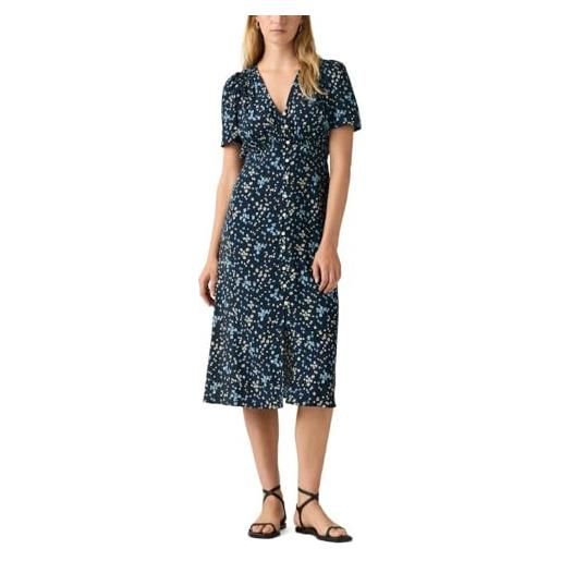 Levi's abito da donna paola ss crepe midi casual, mavis floral blue as, s, mavis floral blue come, s