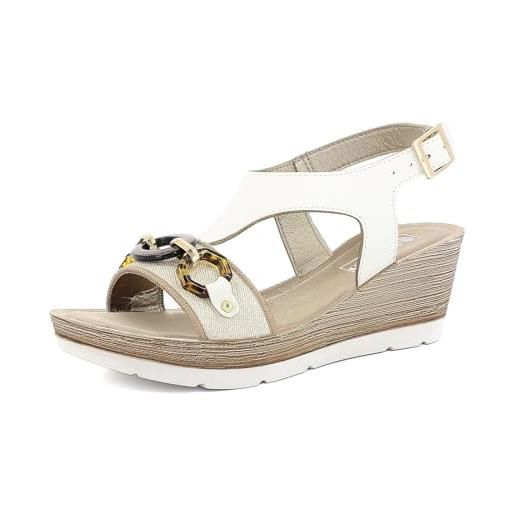 Sandali con motivo incrociato e strass - BV33 colore nero | Shop
