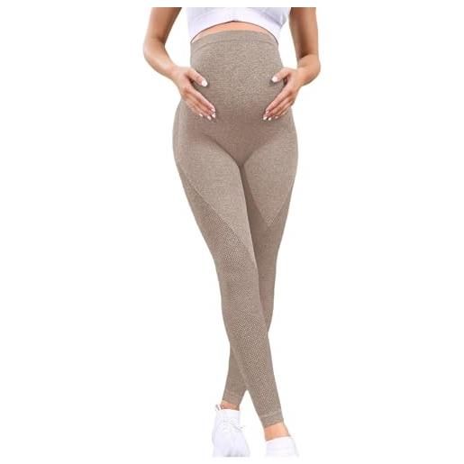 LKRSEEF leggings premaman leggins premaman pantaloni felpati donna vita alta jeans invernali marroni completo abiti elasticizzati gravidanza gonna pantalone nero invernale salopette tuta xxl abbigliamento