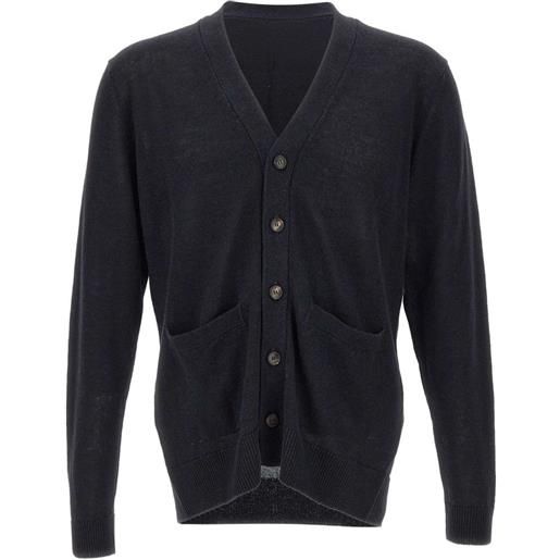 Filippo De Laurentiis cardigan con scollo a v e bottoni - grigio