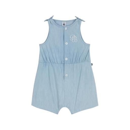 Petit Bateau abbigliamento giorno bambino ragazza, azzurro, 18 mesi