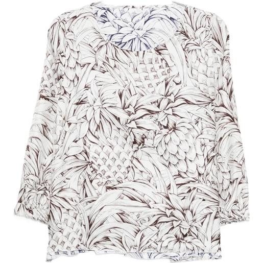 Robert Friedman tunica stampa floreale