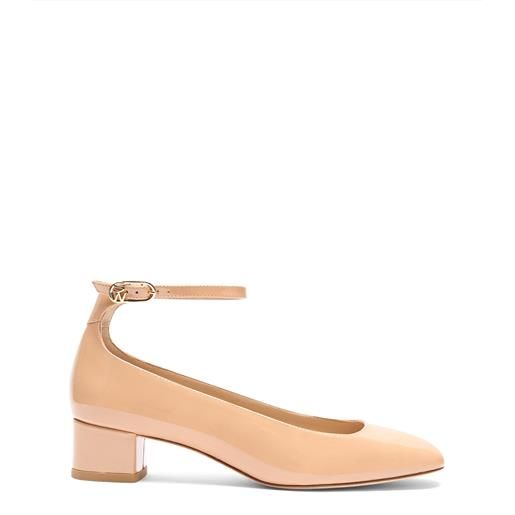 Stuart Weitzman jane ankle-strap pump adobe