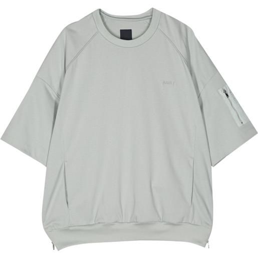 Juun.J t-shirt con zip - verde