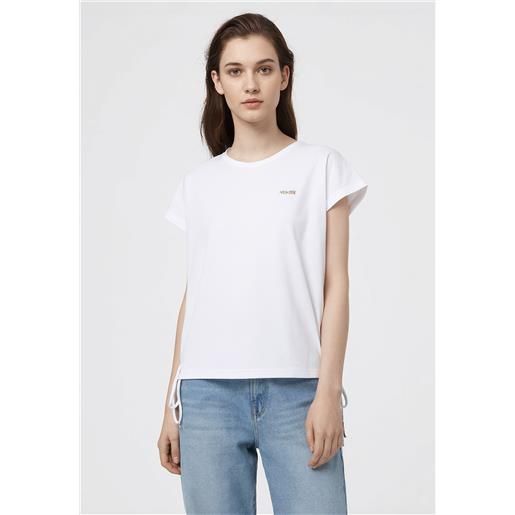 Yes zee t-shirt donna scollo v mezza manica coulisse art. 01t270