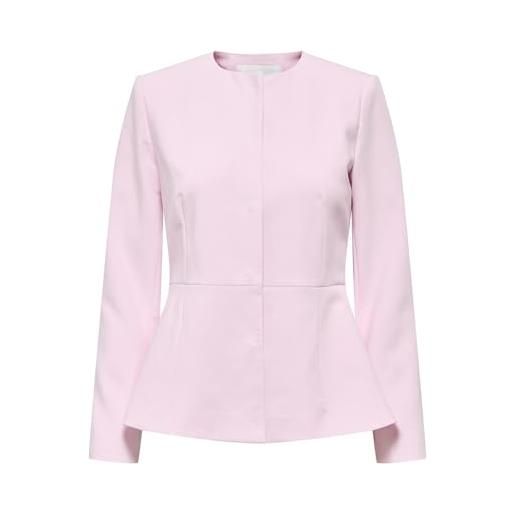 ONLY onlraven life l/s fit clean blazer tlr, roseate spoonbill, 46 donna