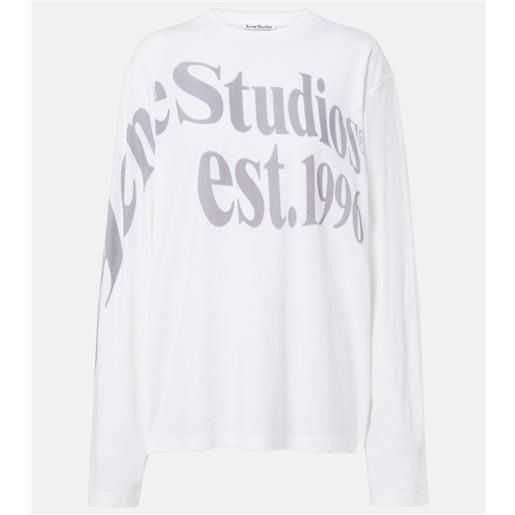 Acne Studios t-shirt in jersey di misto cotone oversize