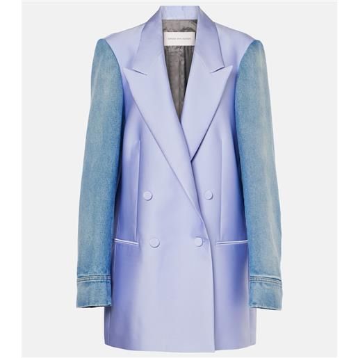 Dries Van Noten blazer rifinito in denim
