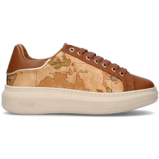 ALVIERO MARTINI sneaker ragazza marrone in pelle
