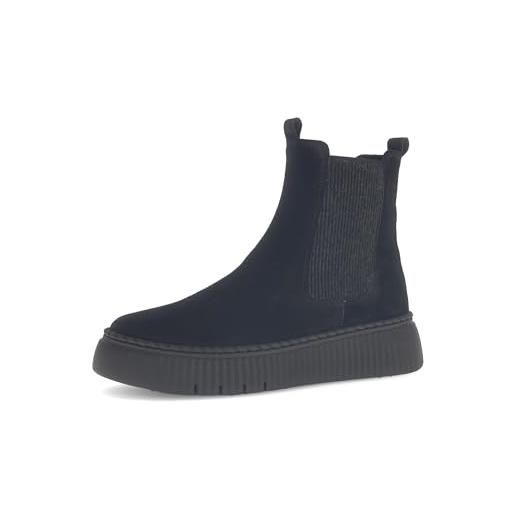 Gabor stivaletti da donna chelsea, nero 17. , 38.5 eu