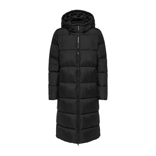 ONLY onlmontana - giacca lunga da donna noos otw, nero, m