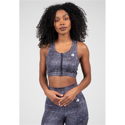 Gorilla Wear camilla zip-front sports bra - xl