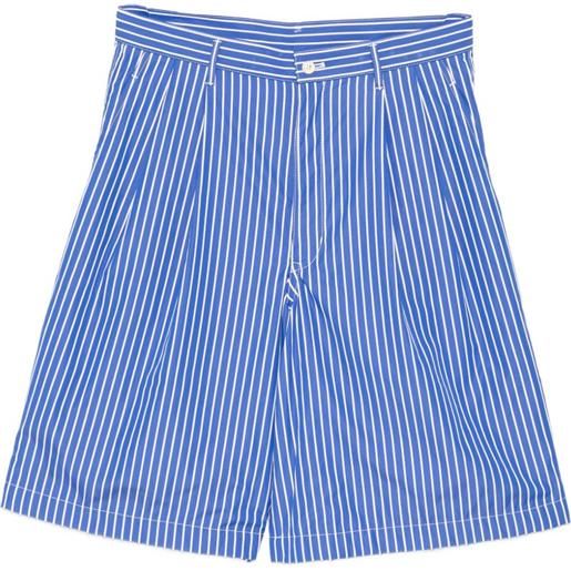 Comme Des Garçons Shirt shorts con logo - blu