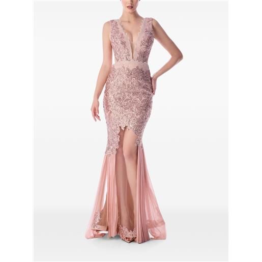 IMROSKA abito con paillettes - rosa