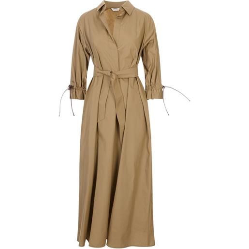 Max Mara abito con coulisse - toni neutri