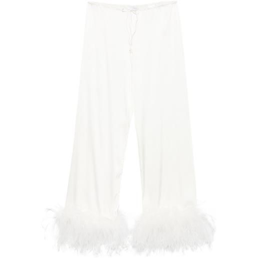 Oséree pantaloni con coulisse - bianco
